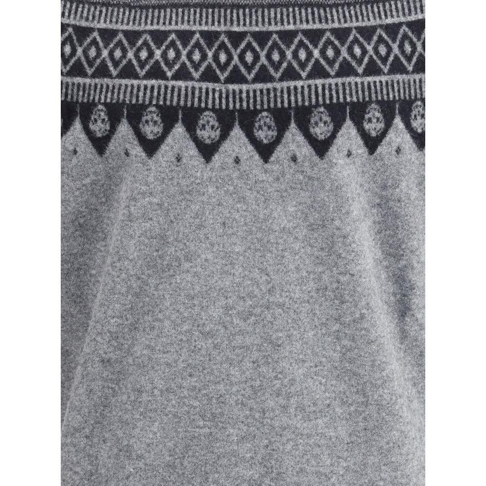 Alexander McQueen Jacquard pattern with skulls Sweater AL-839663Q1BD51363-S