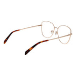Emilio Pucci Rose Gold Women Glasses Frame in metal full-rim butterfly style with demo lenses. Size: 55-16-140, rose gold color.