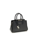 Michael Kors Laila Shoulder Bag in black with top handle and gold-tone accents for AW25 season, showcasing elegance and functionality.