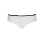 Karl Lagerfeld White Elastane Swimwear with contrasting details and logo waistband.