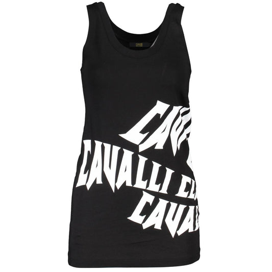 Cavalli Class Black Cotton Women's Tank Top