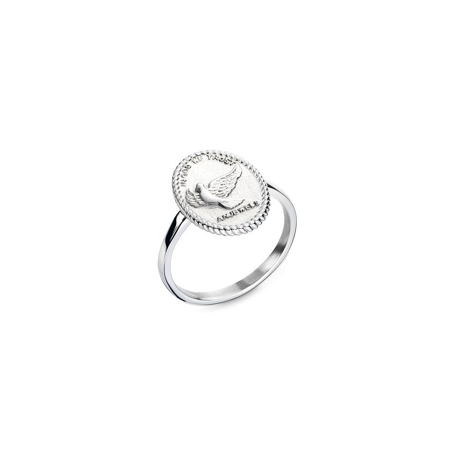 AN JEWELS JEWELRY Mod. AAC.R01S-7 silver ring with embossed design