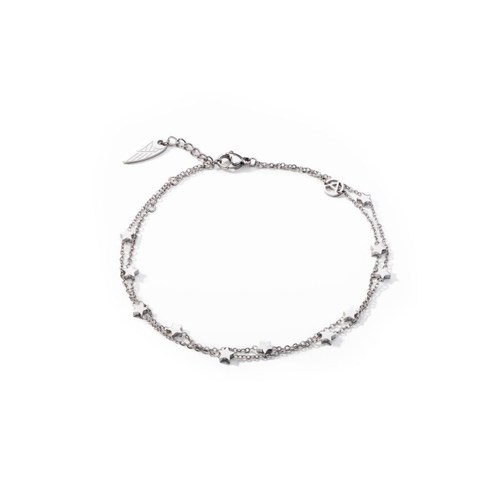 AN JEWELS JEWELRY Mod. AL.BANKLE05 silver chain bracelet with delicate design.