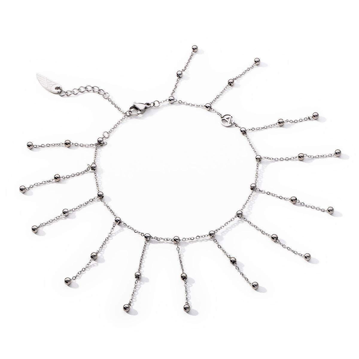 Silver bracelet with dangling beads - AN JEWELS JEWELRY Mod. AL.BANKLE07