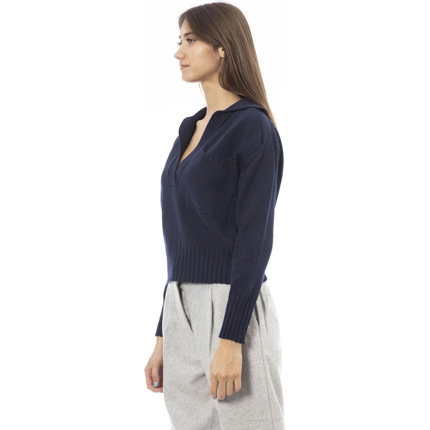 Alpha Studio Sweaters AD8362BE_9003BLUNOTTE:401113