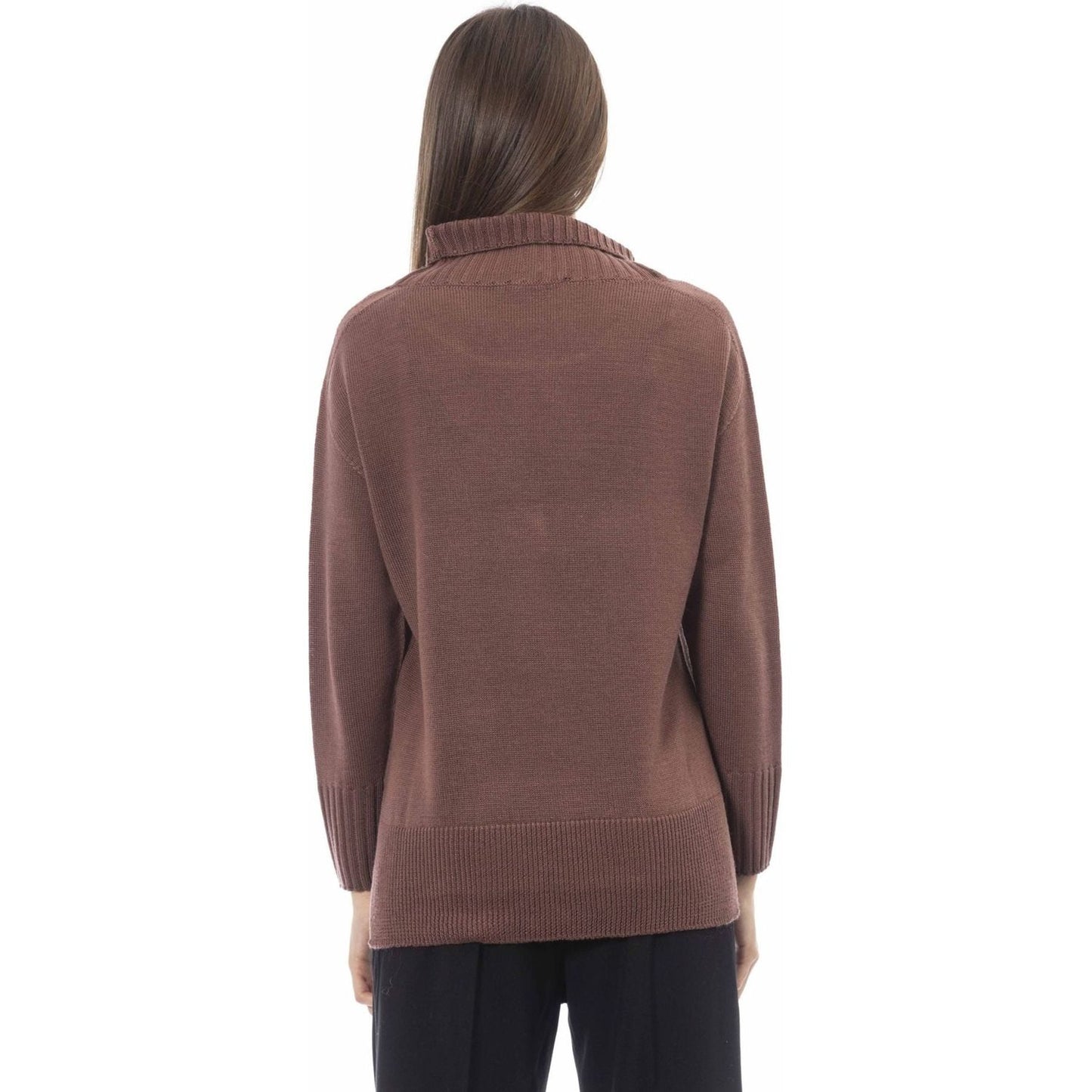 Alpha Studio Sweaters AD8400HE_5022CIOCCOLATO:401227