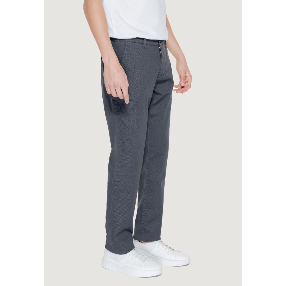 Armani Exchange Black Cotton Casual Pants