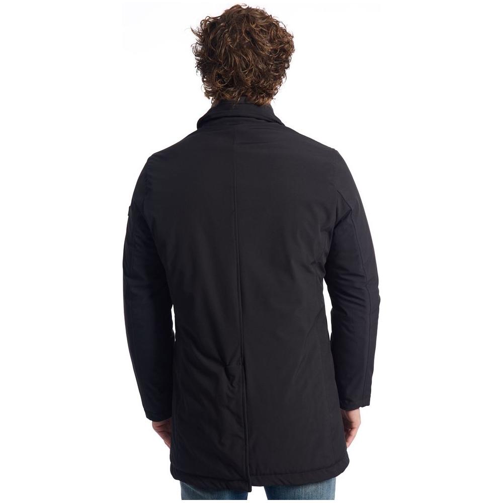Baldinini Trend Black Polyester Jacket BATR-24667-XXL-FBB-294