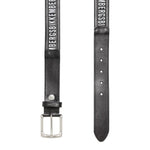 Bikkembergs Black Calfskin Men Belt BI-6636-110 CM / 44 INCHES