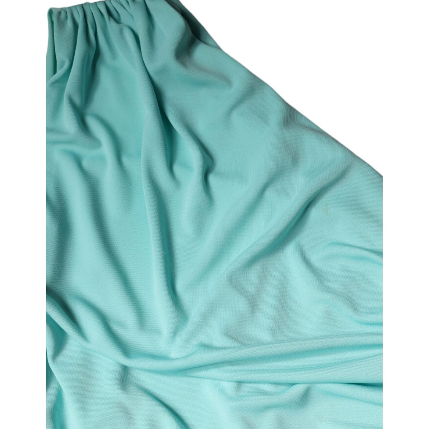 Christian Pellizzari Light Blue Jersey Long Drape One Shoulder Dress DR81489-40
