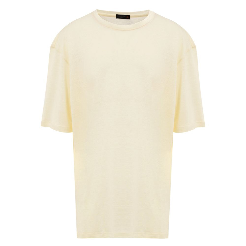 Corneliani Yellow Linen T-Shirt