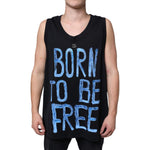 Dolce & Gabbana Black Cotton Born To Be Free Sleeveless T-shirt TSH86646-52