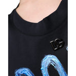 Dolce & Gabbana Black Cotton Born To Be Free Sleeveless T-shirt TSH86646-52