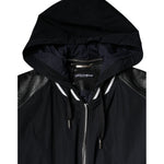 Dolce & Gabbana Black Hooded Full Zip Men Bomber Jacket JKT3878-50