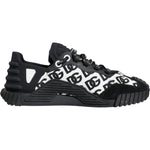 Dolce & Gabbana Black Logo Lace Up Low Top NS1 Sneakers Shoes LA11862-40