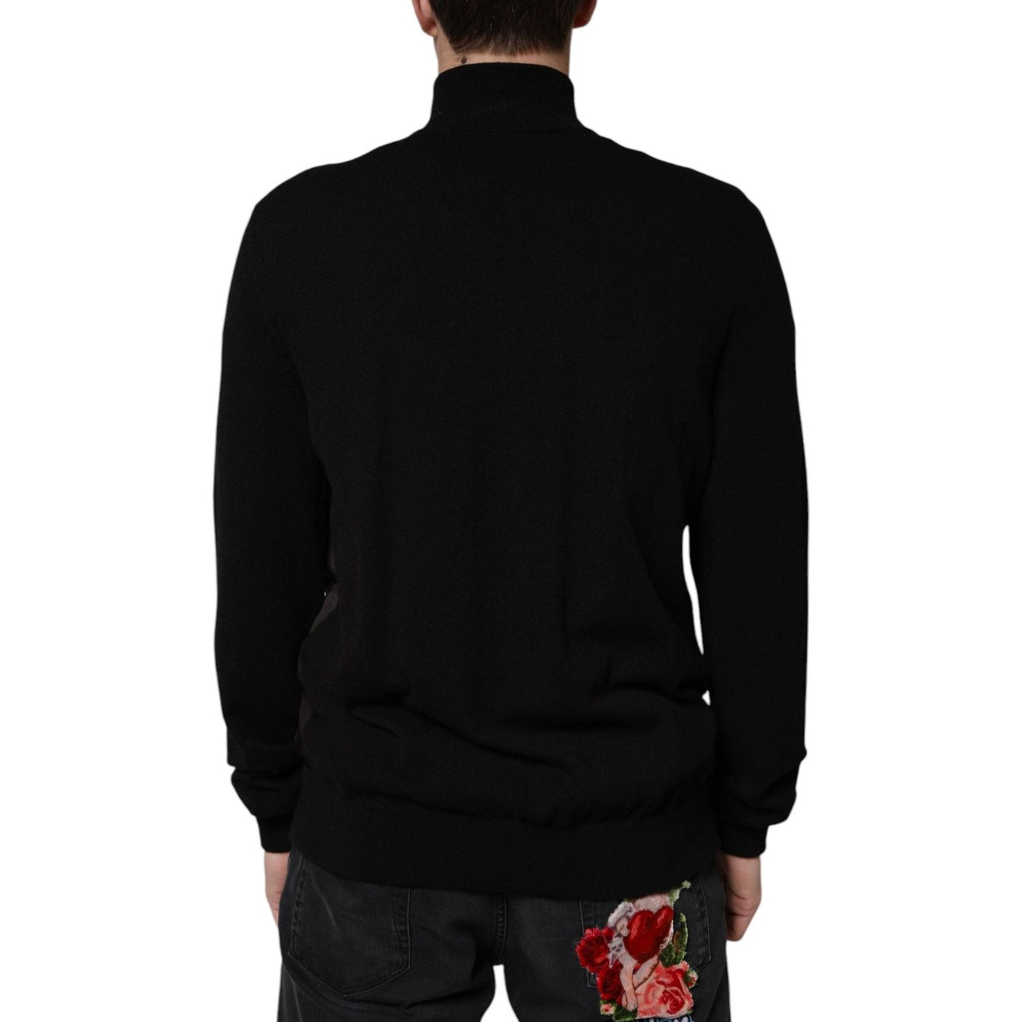Dolce & Gabbana Black Logo Monogram Full Zip Bomber Jacket JKT3900-50