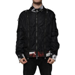 Dolce & Gabbana Black Nylon Full Zip Men Bomber Jacket JKT41273-54