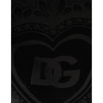 Dolce & Gabbana Black Printed Crew Neck Sweatshirt Sweater TSH86660-48