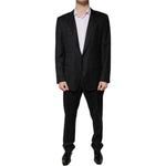 Dolce & Gabbana Black Wool Single Breasted Formal Suit KOS2251-56