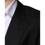 Dolce & Gabbana Black Wool Single Breasted Formal Suit KOS2251-56