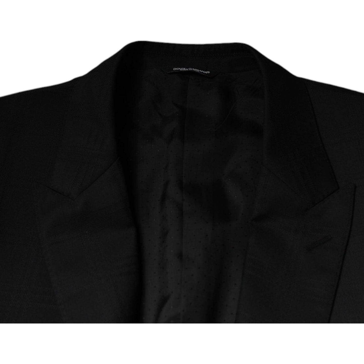 Dolce & Gabbana Black Wool Single Breasted Formal Suit KOS2251-56