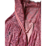 Dolce & Gabbana Fuchsia Floral Lace Long Sleeve Maxi Dress DR281328-48