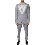 Dolce & Gabbana Gray Wool 3 Piece Slim Fit Formal Suit KOS2259-50
