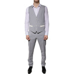 Dolce & Gabbana Gray Wool 3 Piece Slim Fit Formal Suit KOS2259-50