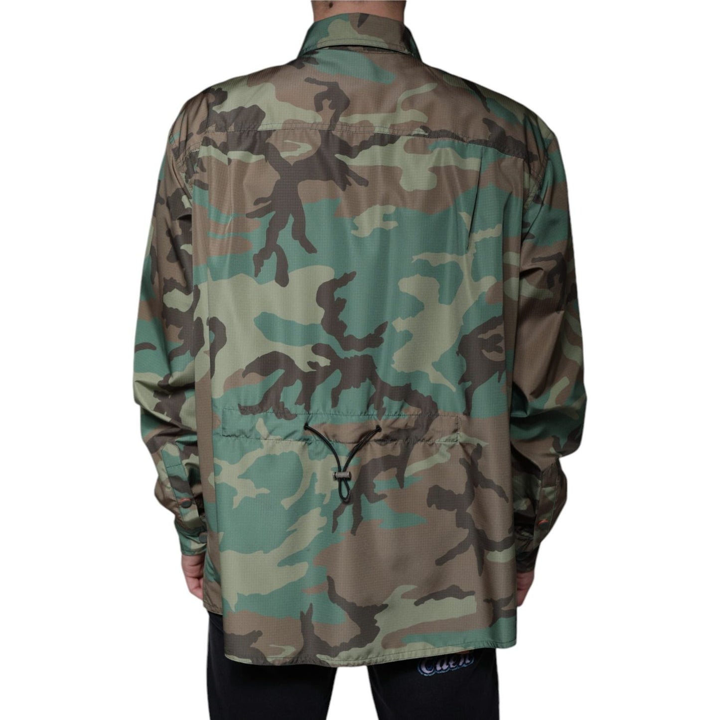 Dolce & Gabbana Multicolor Camouflage Button Down Shirt TSH87101-42