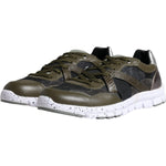 Dolce & Gabbana Multicolor Canvas Leather Low Top Sneaker Shoes MV6332-40.5