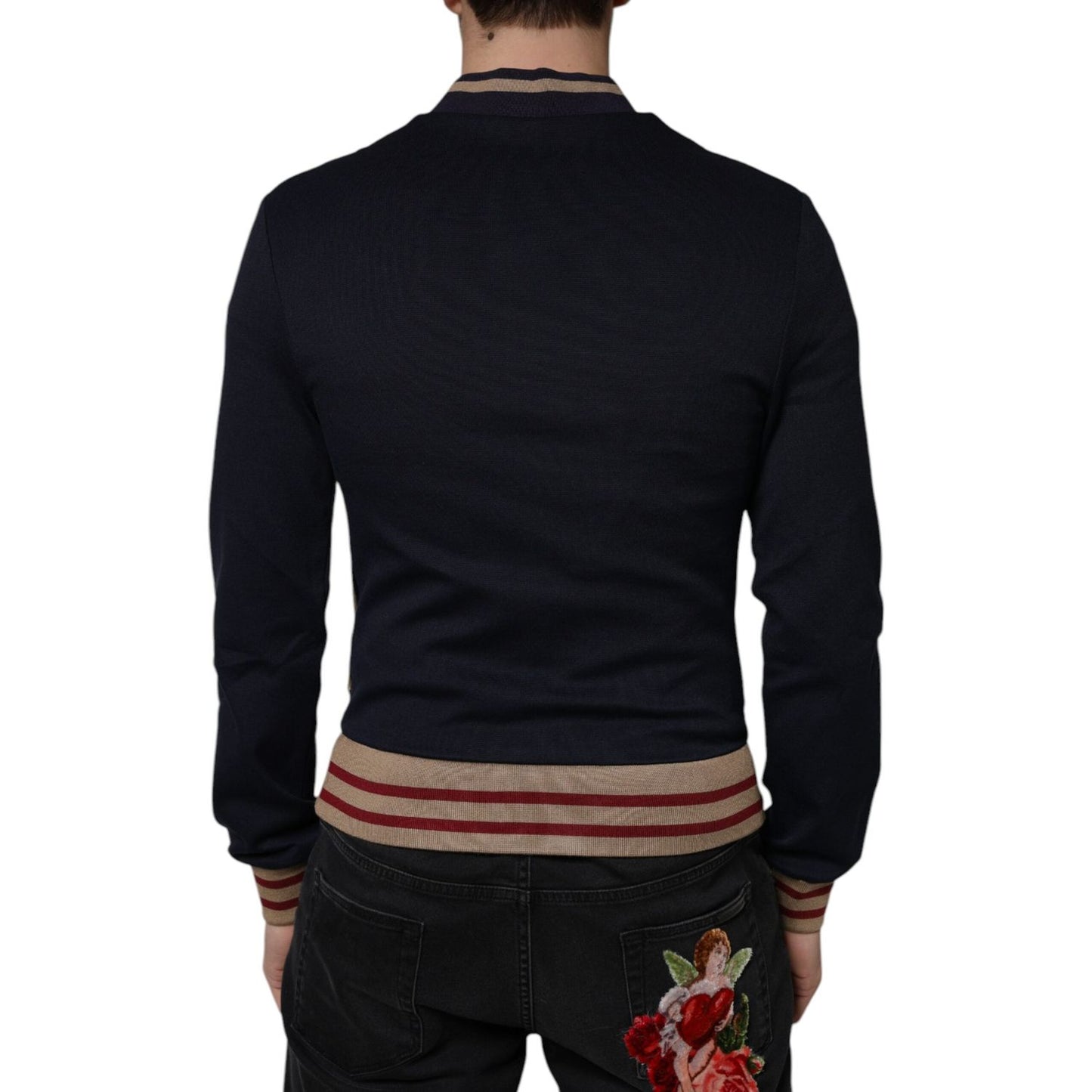 Dolce & Gabbana Multicolor #DGMillennials Full Zip Men Bomber Jacket JKT4147-46