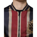 Dolce & Gabbana Multicolor #DGMillennials Full Zip Men Bomber Jacket JKT4147-46