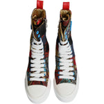 Dolce & Gabbana Multicolor Patchwork High Top Sneakers Shoes LA11983-35