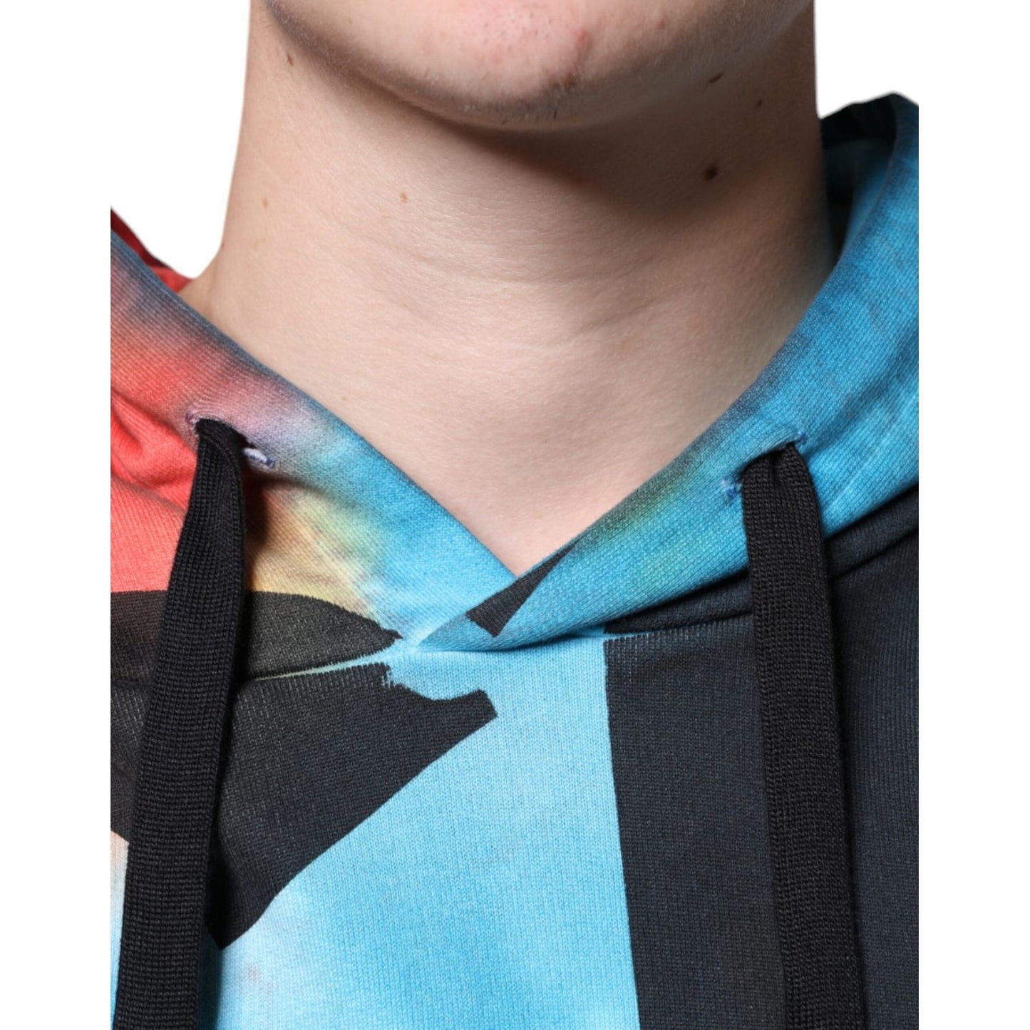 Dolce & Gabbana Multicolor Tie Dye Hooded Sweatshirt Sweater TSH86652-50