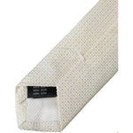 Dolce & Gabbana Off White Patterned Silk Classic Adjustable Tie KRA3374
