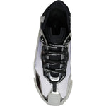 Dolce & Gabbana Silver Black Nylon NS1 Low Top Sneakers Shoes MV6143-40