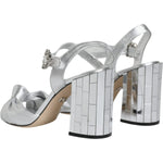 Dolce & Gabbana Silver Mirror Heels KEIRA Sandals Shoes LA11780-37