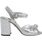 Dolce & Gabbana Silver Mirror Heels KEIRA Sandals Shoes LA11780-37