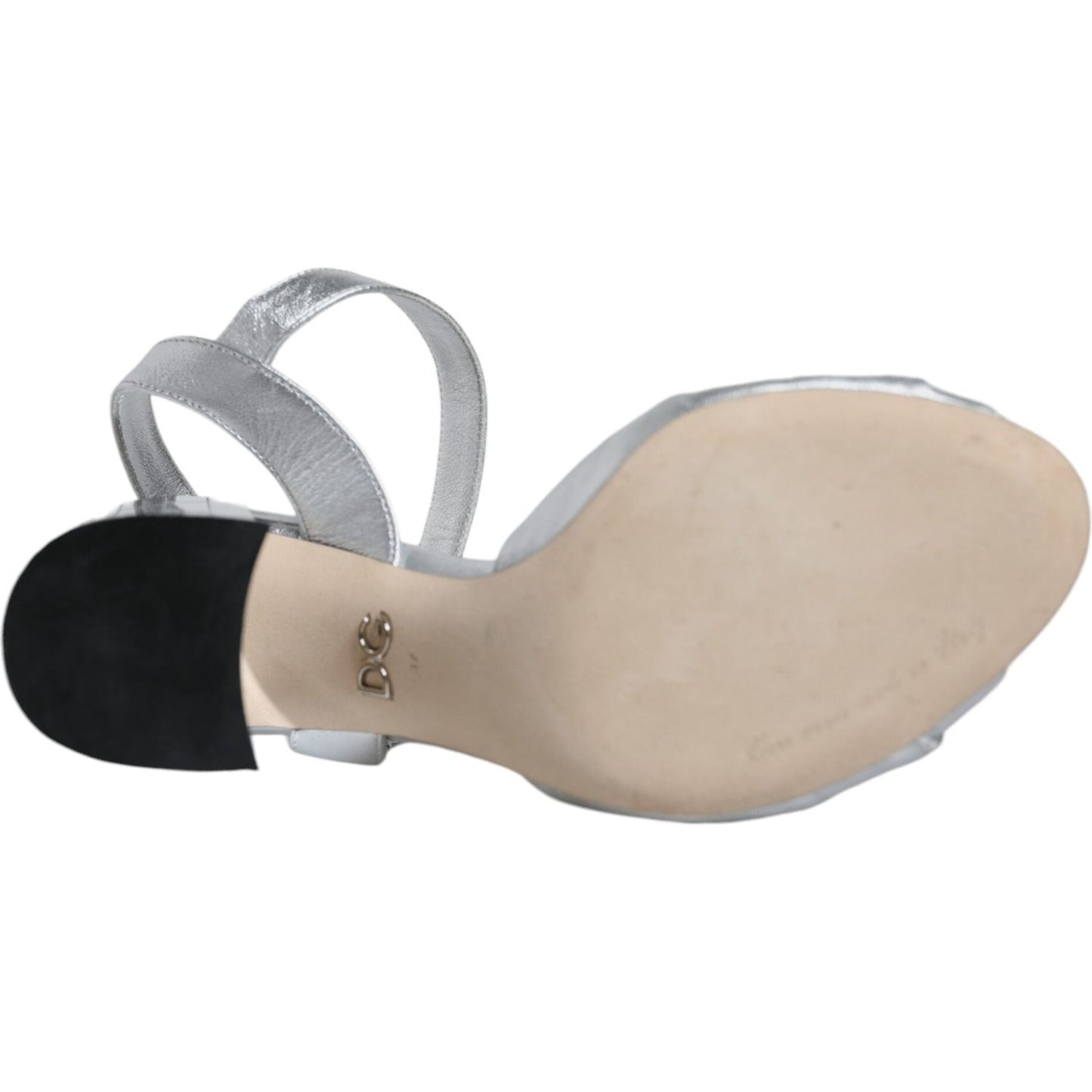Dolce & Gabbana Silver Mirror Heels KEIRA Sandals Shoes LA11780-37