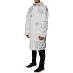 Dolce & Gabbana White Hooded Parka Polyester Trench Coat Jacket JKT3854-56