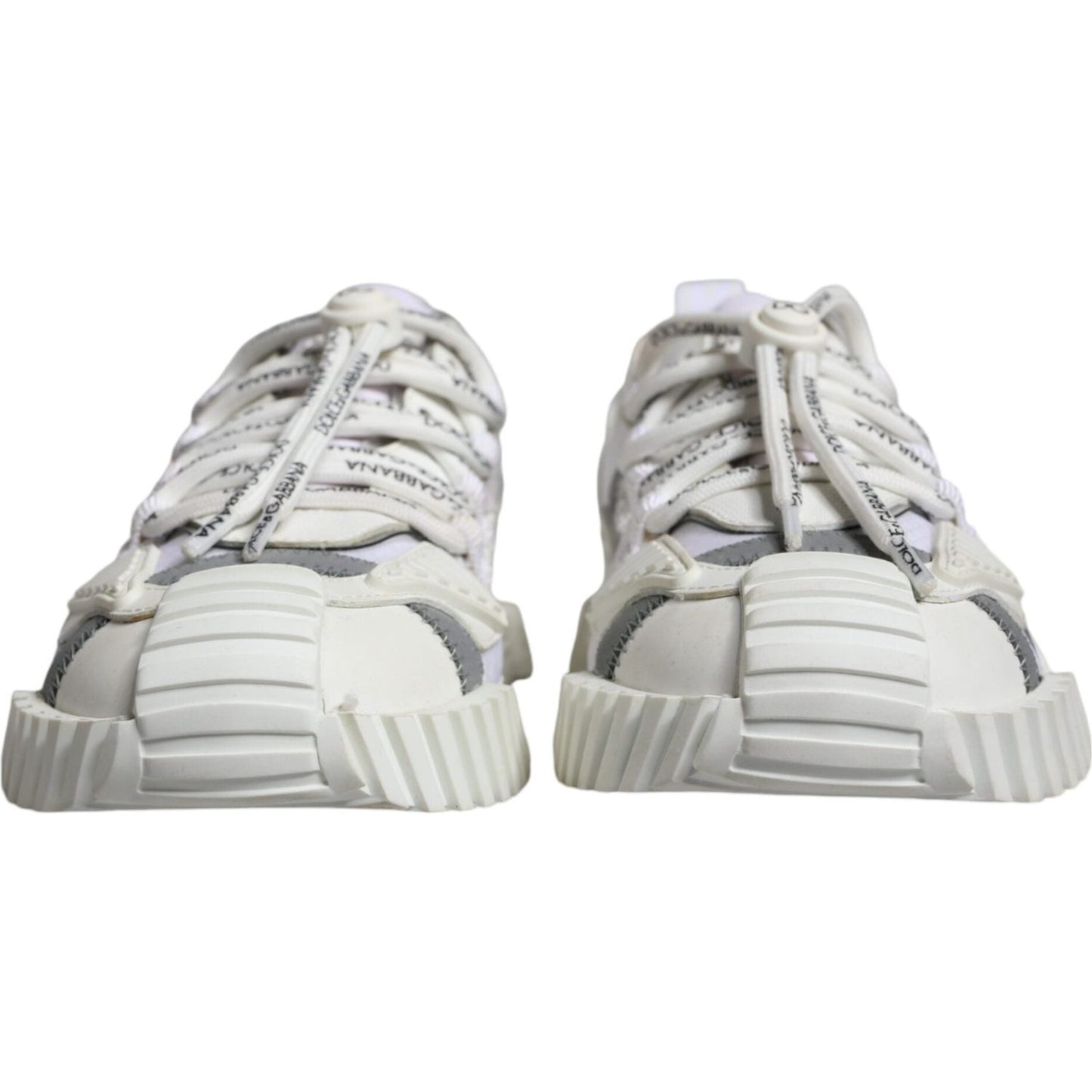 Dolce & Gabbana White Lace Up Low Top NS1 Sneakers Shoes MV6190-39