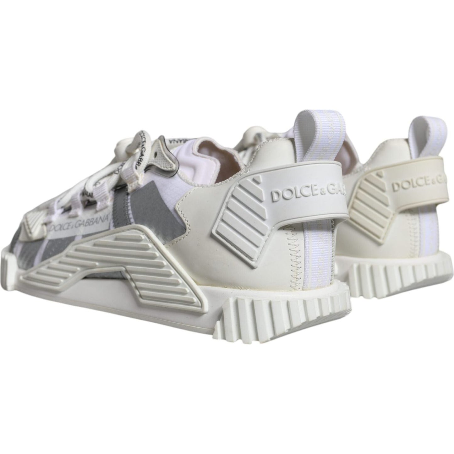 Dolce & Gabbana White Lace Up Low Top NS1 Sneakers Shoes MV6190-39