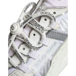 Dolce & Gabbana White Lace Up Low Top NS1 Sneakers Shoes MV6190-39