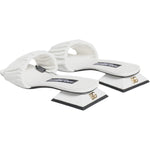 Dolce & Gabbana White Leather Slides Flats Sandals Shoes LA11740-37
