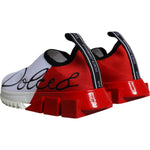 Dolce & Gabbana White Red Low Top Sorrento Men Sneakers Shoes LA11793-36