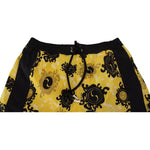 Dsquared² Yellow Black Printed Nylon Beachwear Shorts Swimwear BIK1664-48