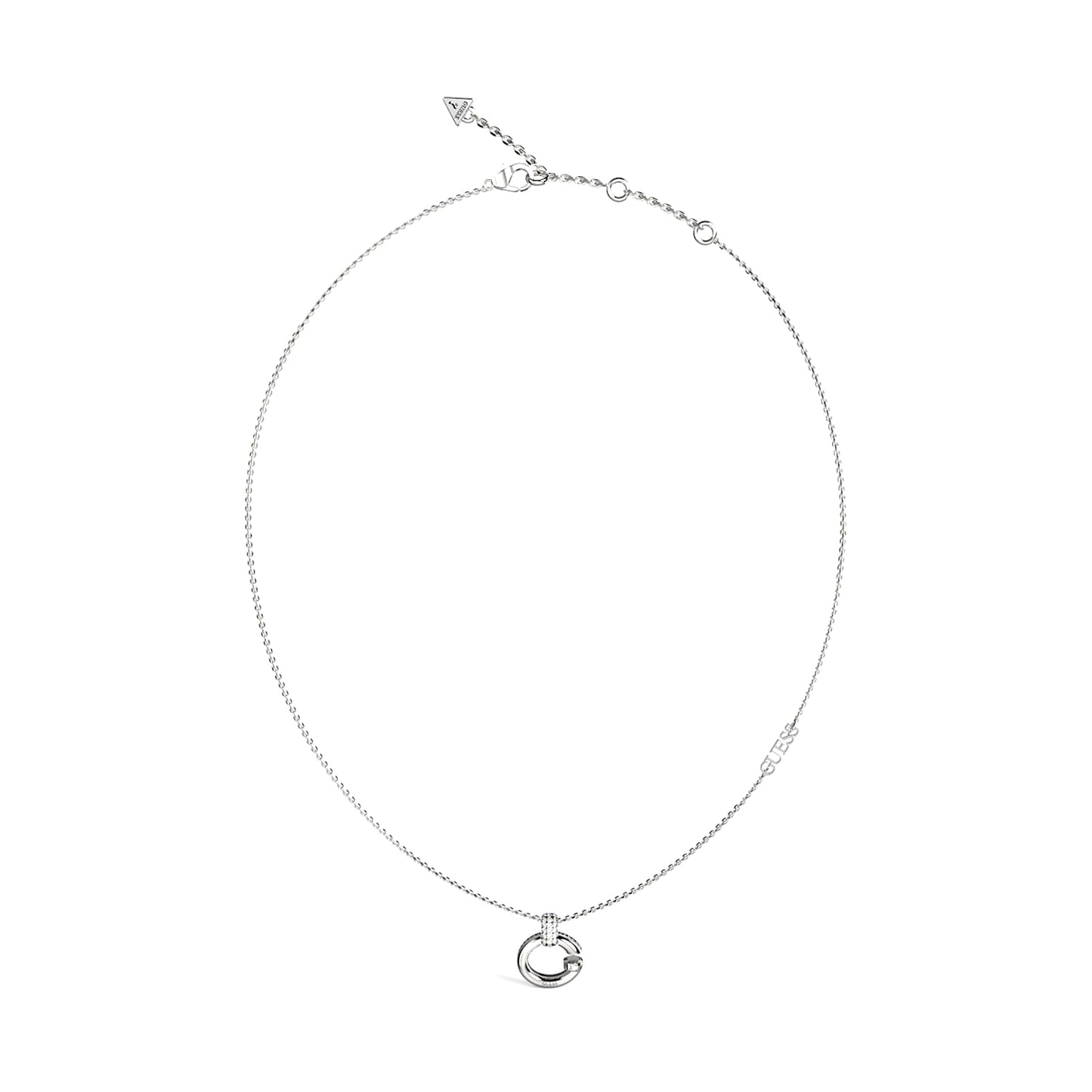 GUESS JEWELS JEWELRY Mod. JUBN04518JWRHT-U silver necklace