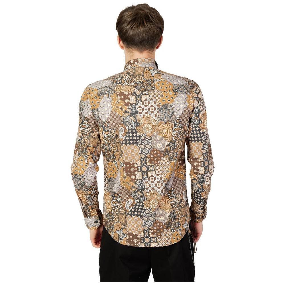Gianni Lupo Beige Cotton Shirt GI-13067000127-IT44 | S