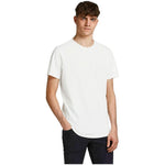 Jack Jones Cream Organic Cotton T-Shirt JA-8059000143-IT44 | S