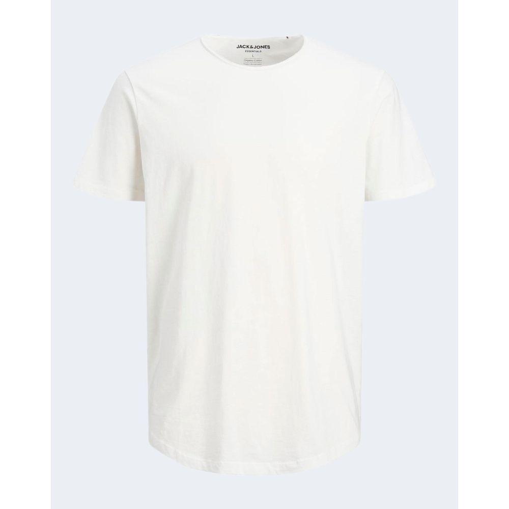Jack Jones Cream Organic Cotton T-Shirt JA-8059000143-IT44 | S